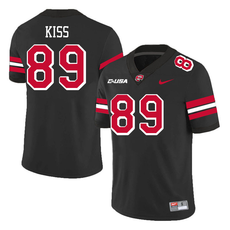 Western Kentucky Hilltoppers #89 C.J. Kiss College Football Jerseys Stitched-Black Western Kentucky Hilltoppers #89 C.J. Kiss College Football Jerseys Stitched-Black